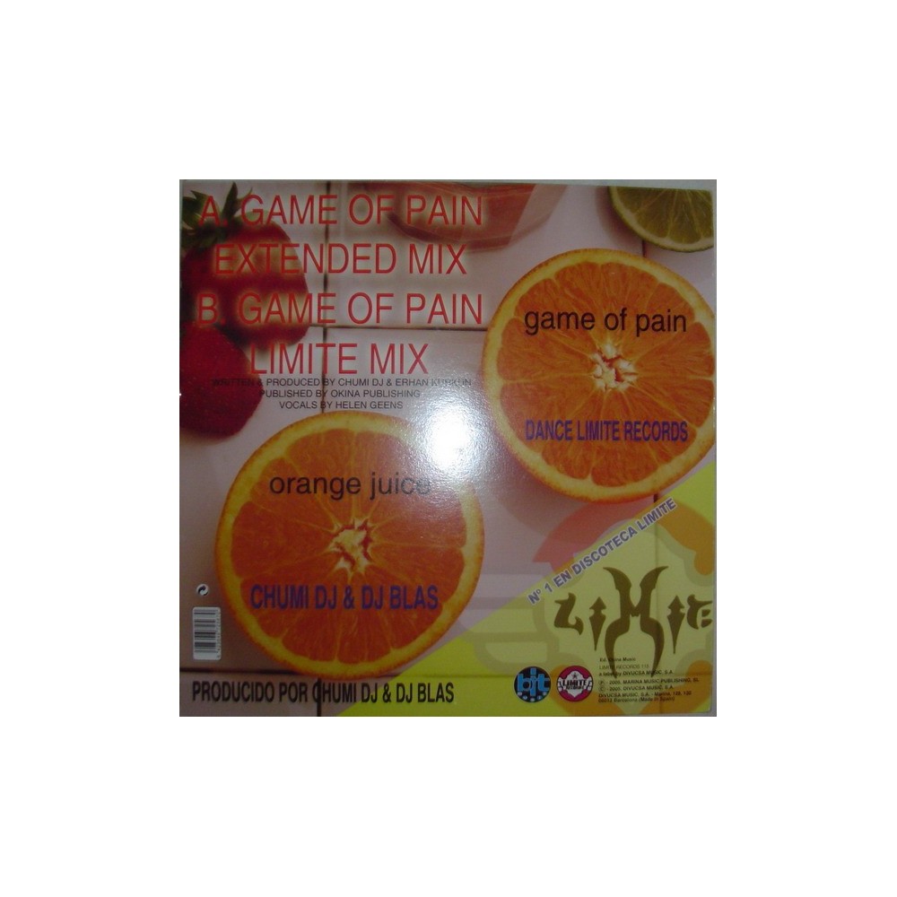 Orange Juice  – Game Of Pain (2 MANO,LIMITE RECORDS¡)