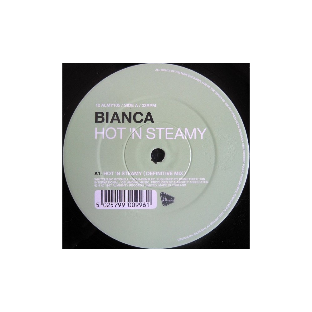 Bianca  – Hot 'n Steamy (2 MANO,ALMIGHTY RECORDS¡¡)