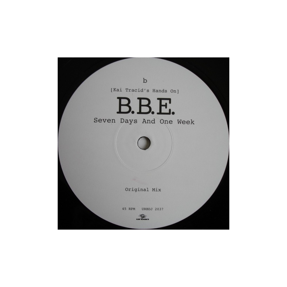 Kai Tracid's  Hands On B.B.E. – Seven Days And One Week (2 MANO,COPIA IMPORT¡¡)