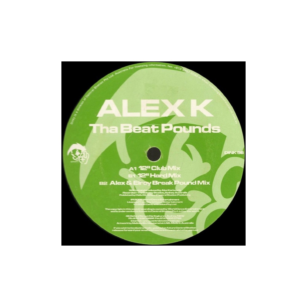 Alex K – Tha Beat Pounds (COPIA IMPORT NUEVA,JOYA COLISEUM¡¡)