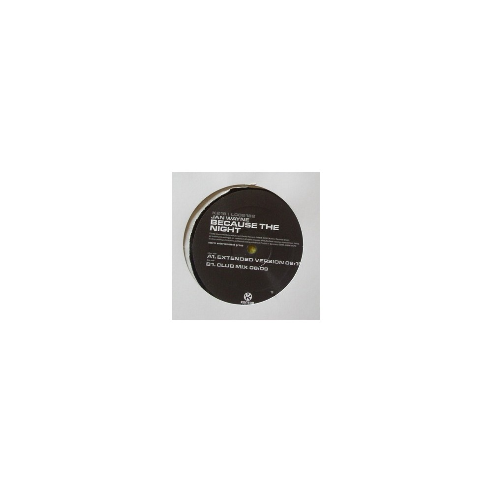 Jan Wayne – Because The Night (EDICION ALEMANA SELLO KONTOR¡)