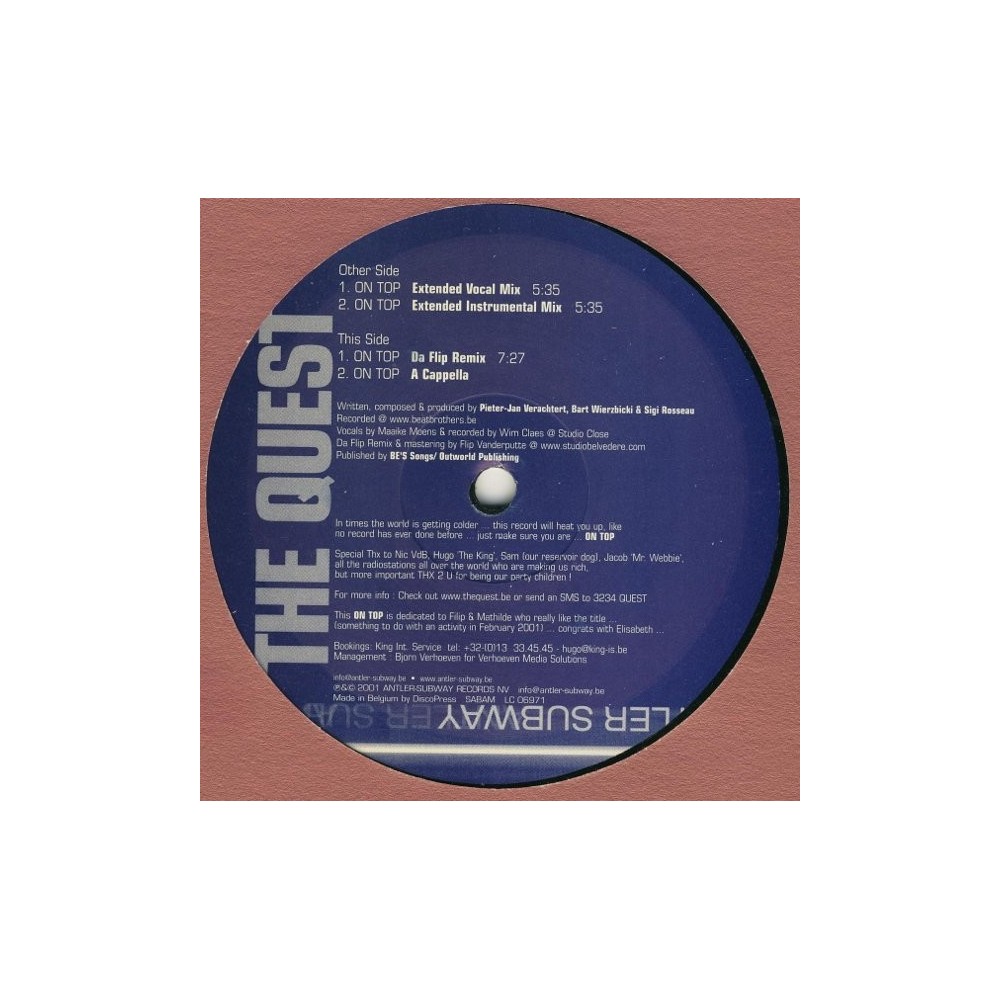 The Quest – On Top (COPIA IMPORT NUEVECITA¡¡)