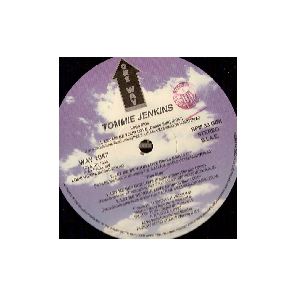Tommie Jenkins – Let Me Be Your Love (2 MANO,COPIA IMPORT¡¡)