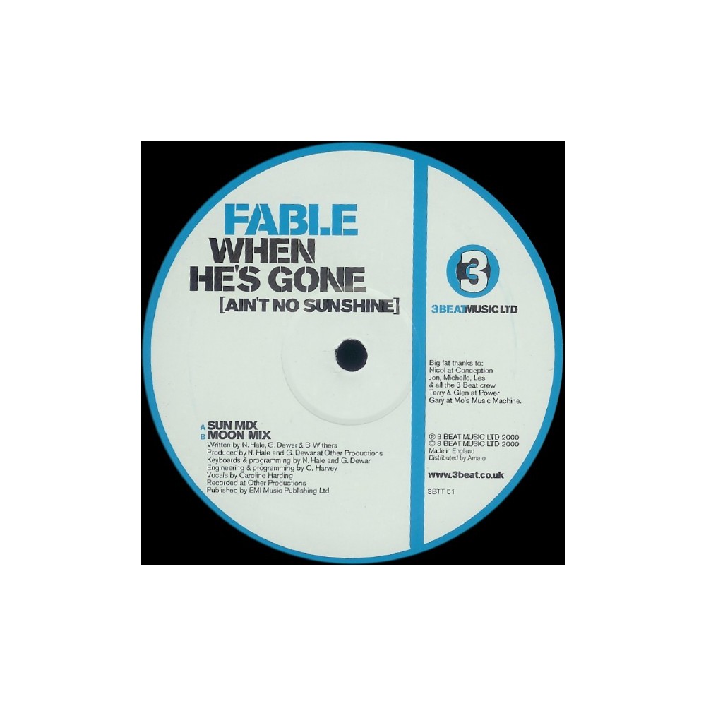 Fable – When He's Gone (2 MANO,COPIA IMPORT¡¡)