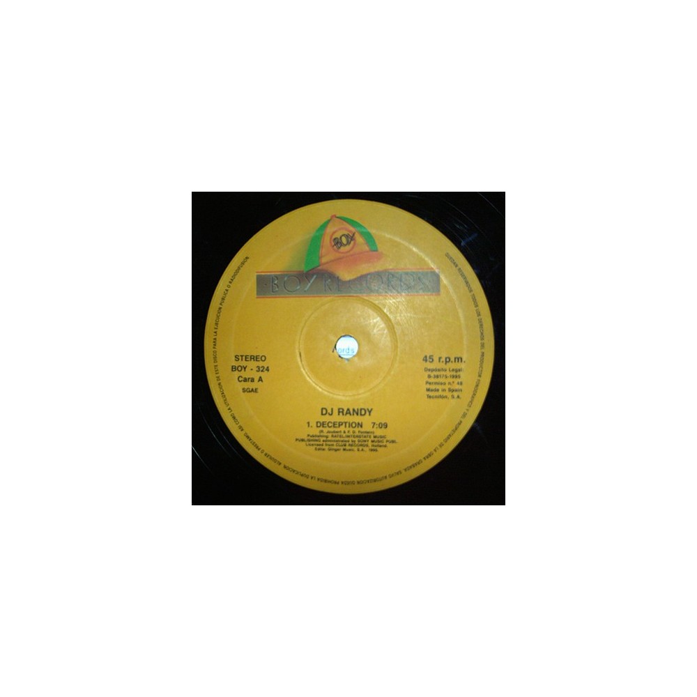DJ Randy – Deception / Deep Dive (2 MANO,BASE DEL 95 MUY BUENA¡¡)