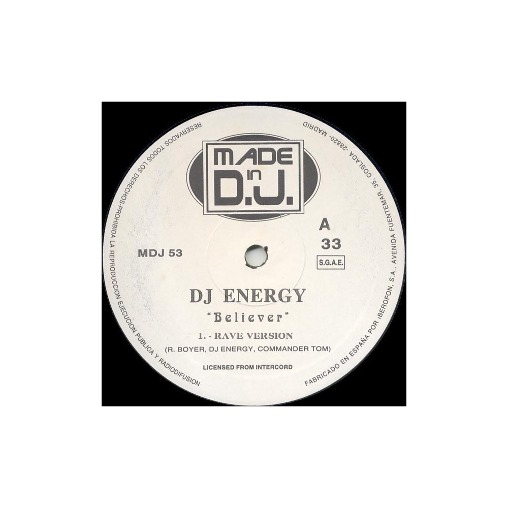 DJ Energy – Believer (The Energy 96 Theme) (2 MANO,TEMAZO DEL 96¡¡)