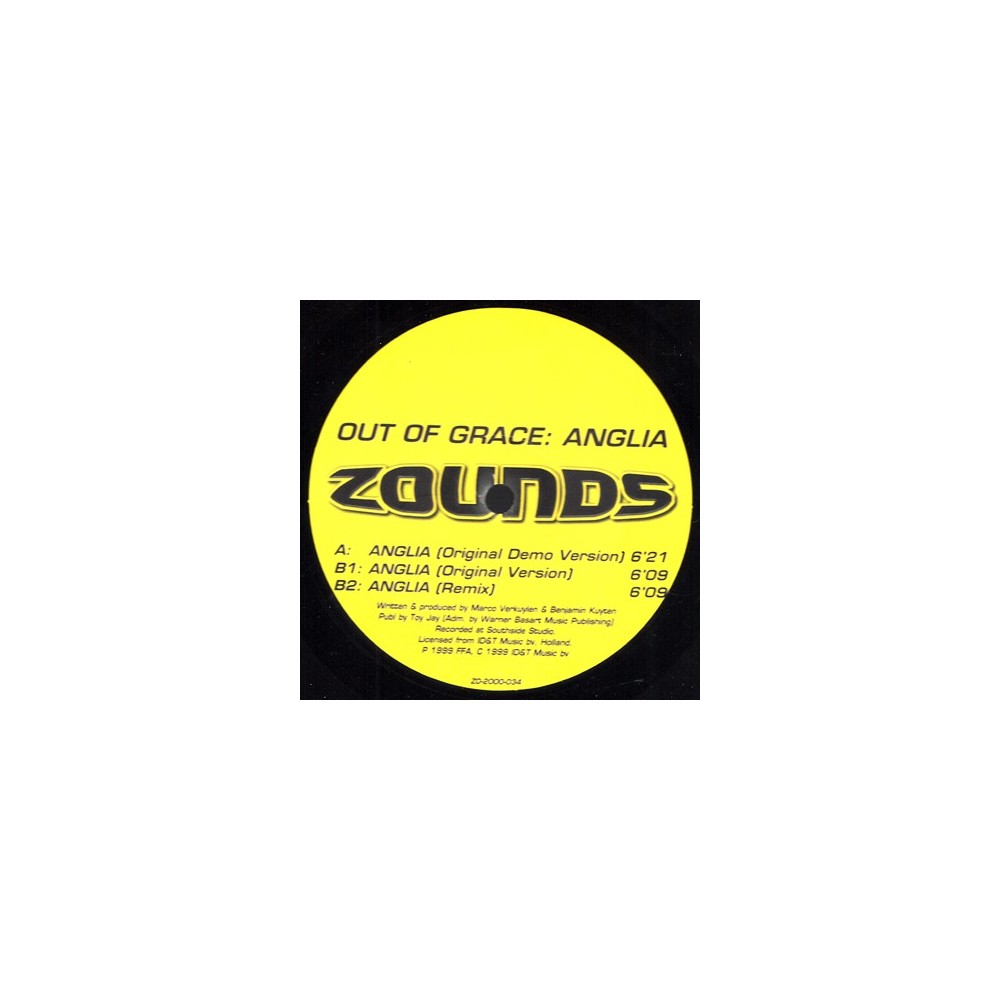 Out Of Grace – Anglia (2 MANO,EDICIÓN BELGA¡)