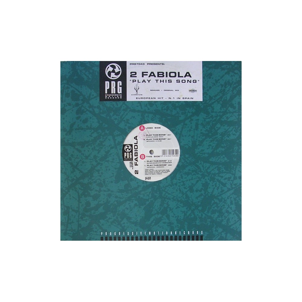2 Fabiola – Play This Song (2 MANO,EDICIÓN ITALIANA¡¡)