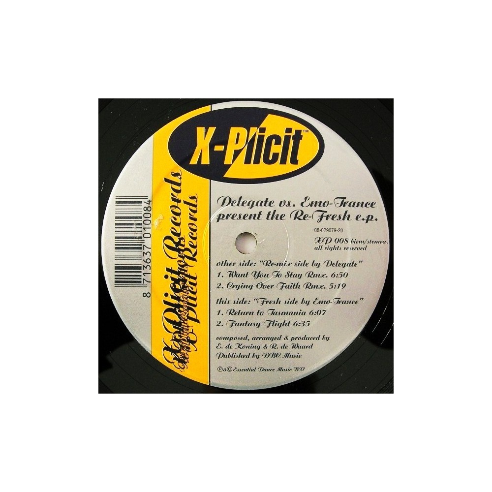 Delegate vs. Emo-Trance - The Re-Fresh EP (2 MANO,MELODIA DEL 98 RADICALERA¡¡)