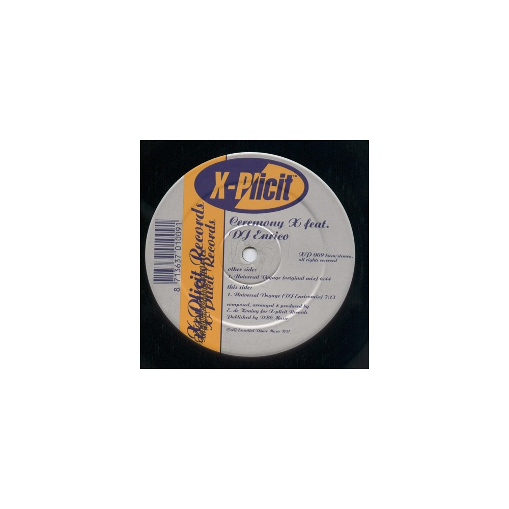 Ceremony X Feat. DJ Enrico – Universal Voyage (2 MANO,MELODIA DEL 98)