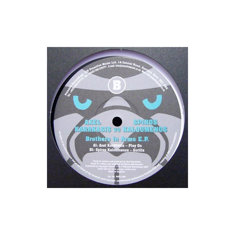 Axel Karakasis vs. Spiros Kaloumenos – Brothers In Arms EP (TECHNAZOS¡¡)
