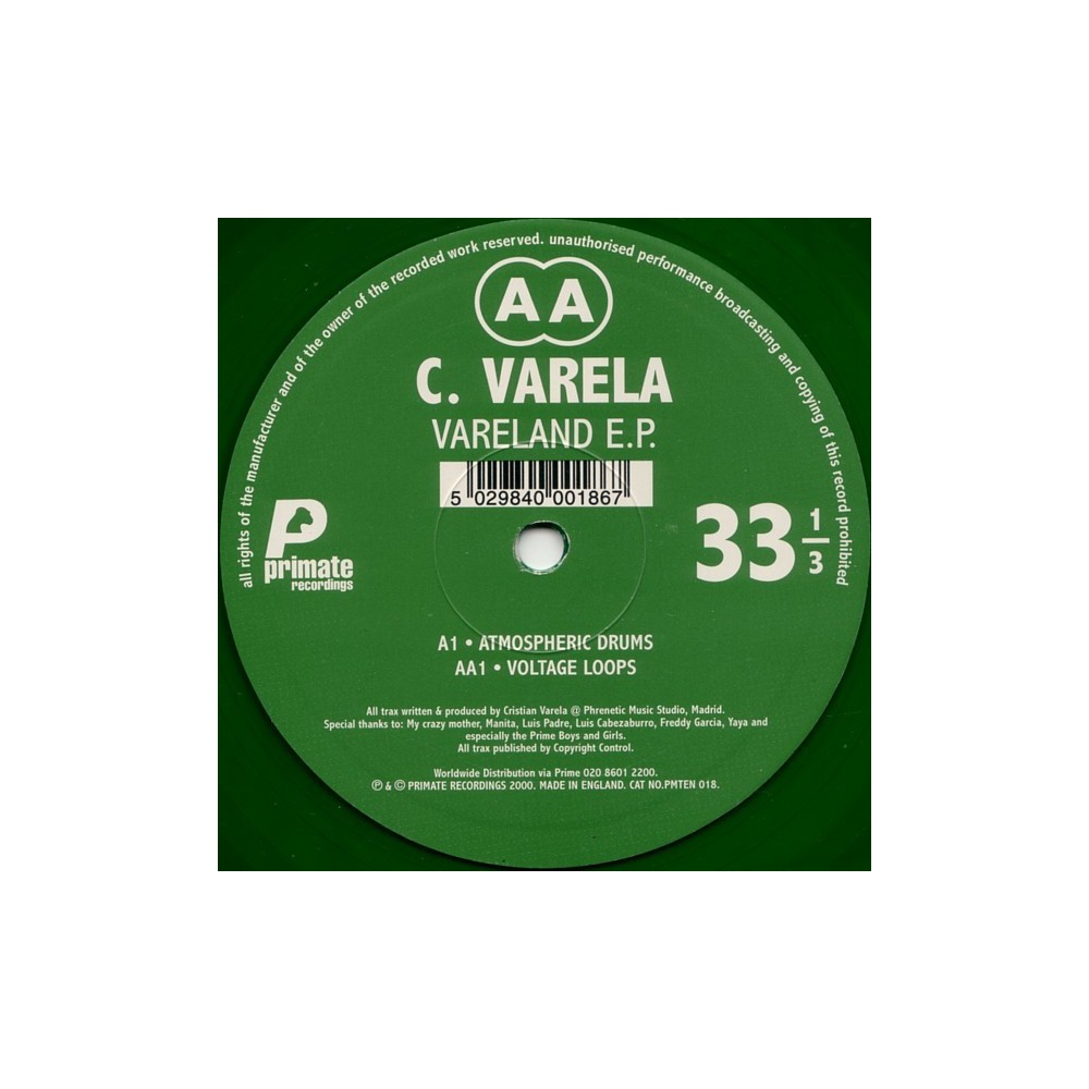 Christian  Varela – Vareland EP (TECHNO)