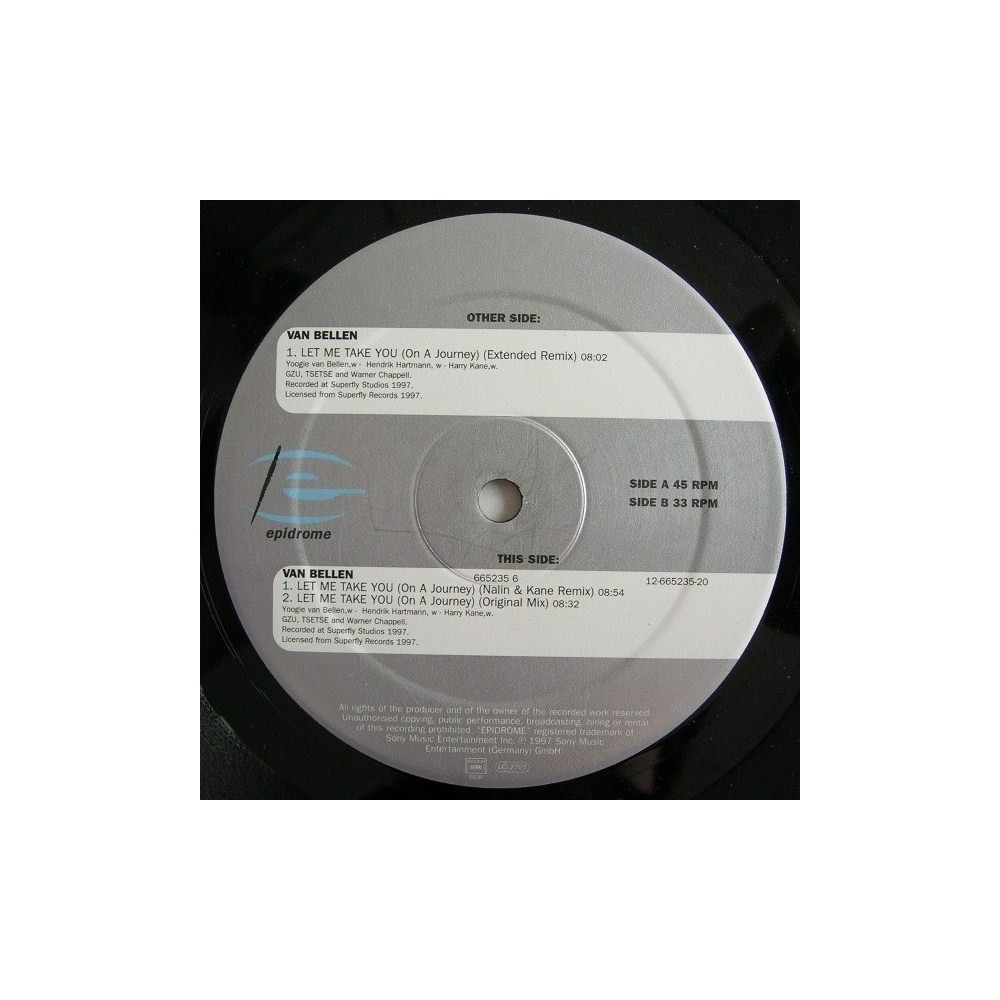 Van Bellen – Let Me Take You (On A Journey) (2 MANO,MELODIA DEL 97¡)