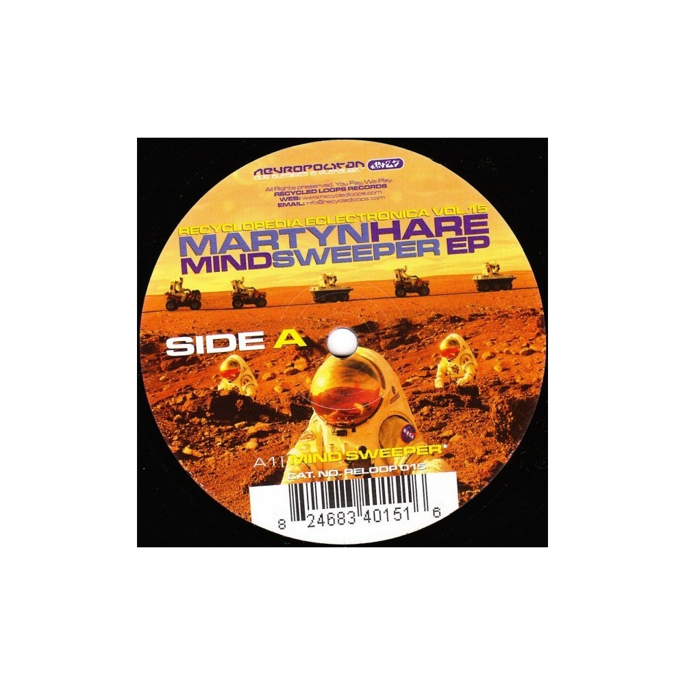 Martyn Hare – Mindsweeper EP (CORTE B2 TECHNAZO¡¡)