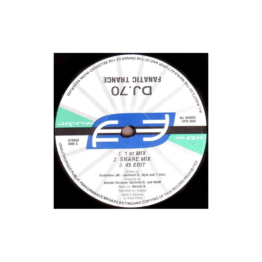 DJ.70 – Fanatic Trance (2 MANO,MELODIA DEL 94¡)