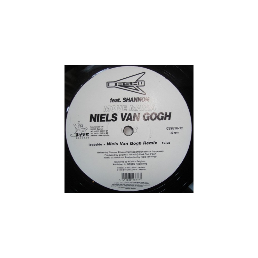 Sash – Move Mania (2 MANO,REMIX NIELS VAN GOGH¡¡)