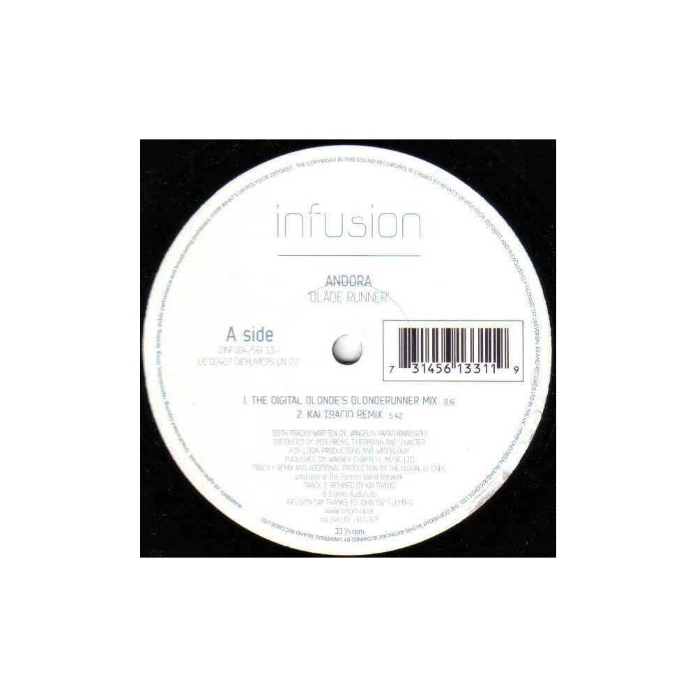 Andora – Blade Runner (2 MANO,TEMAZO PROGRESIVO¡)