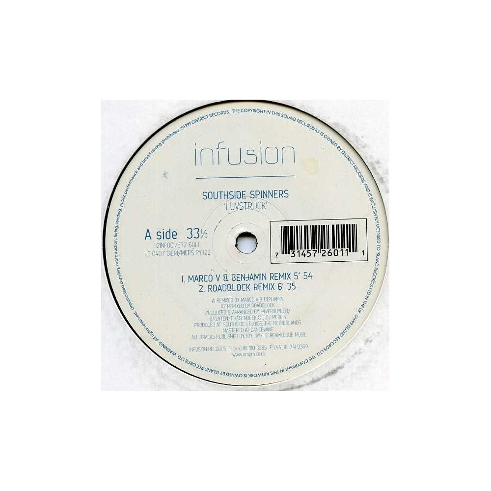 Southside Spinners – Luvstruck (2 MANO,EDICION ORIGINAL DEL 99¡)