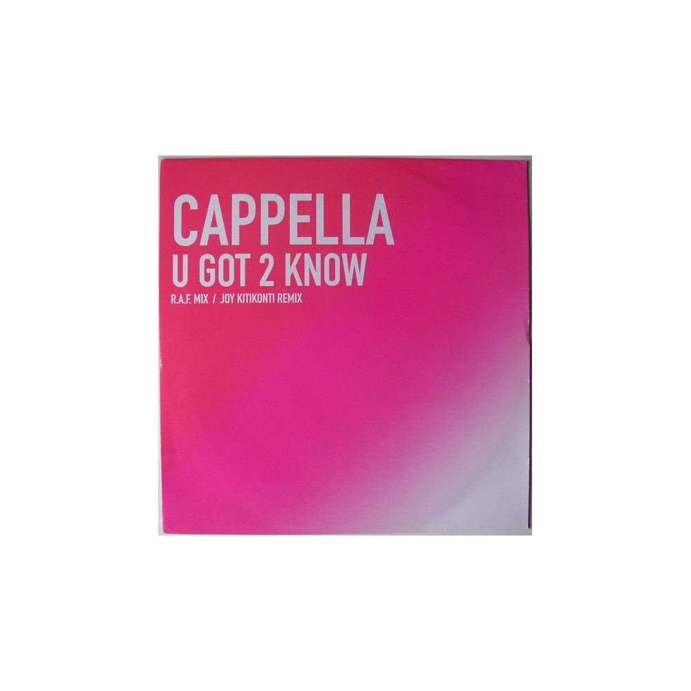 Cappella – U Got 2 Know (2 MANO,REMIXES¡¡)