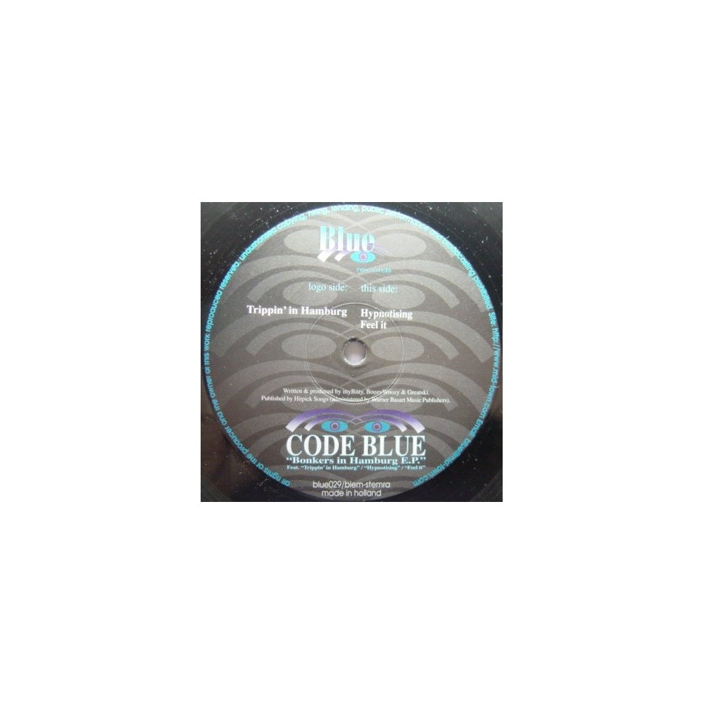 Code Blue – Bonkers In Hamburg EP (2 MANO,CARA A BASUCÓN¡¡)