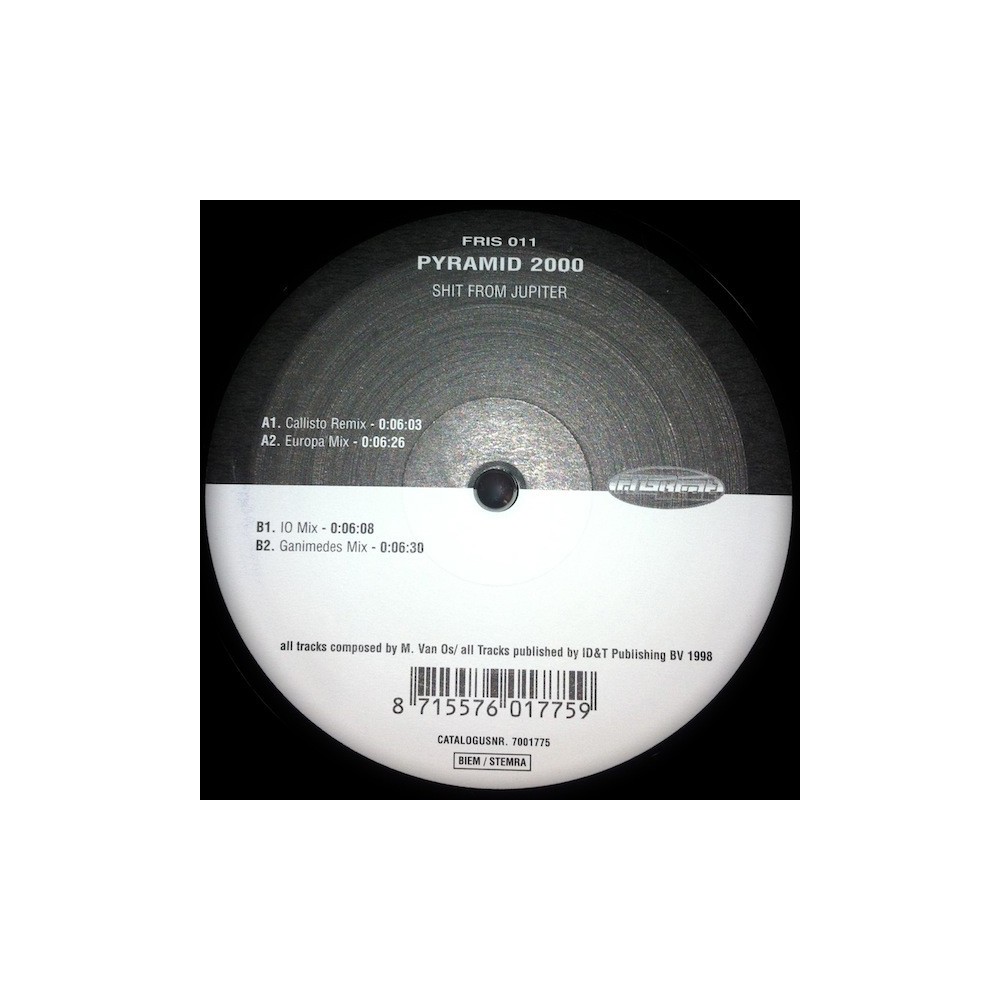 Pyramid 2000 - Shit From Jupiter (2 MANO,COMO NUEVO¡ MELODIAS AÑO 98¡)