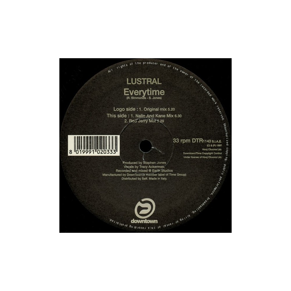 Lustral – Everytime (COPIA ITALIANA COMO NUEVA)