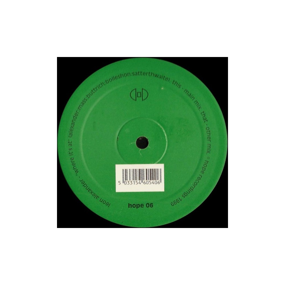 Leon Alexander – Where It's At (2 MANO,TECH-HOUSE ROLLETE¡)