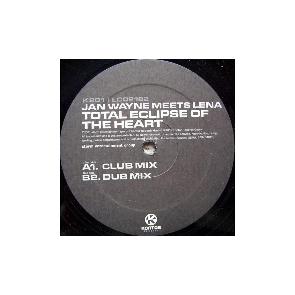 Jan Wayne Meets Lena - Total Eclipse Of The Heart(PELOTAZO¡¡)
