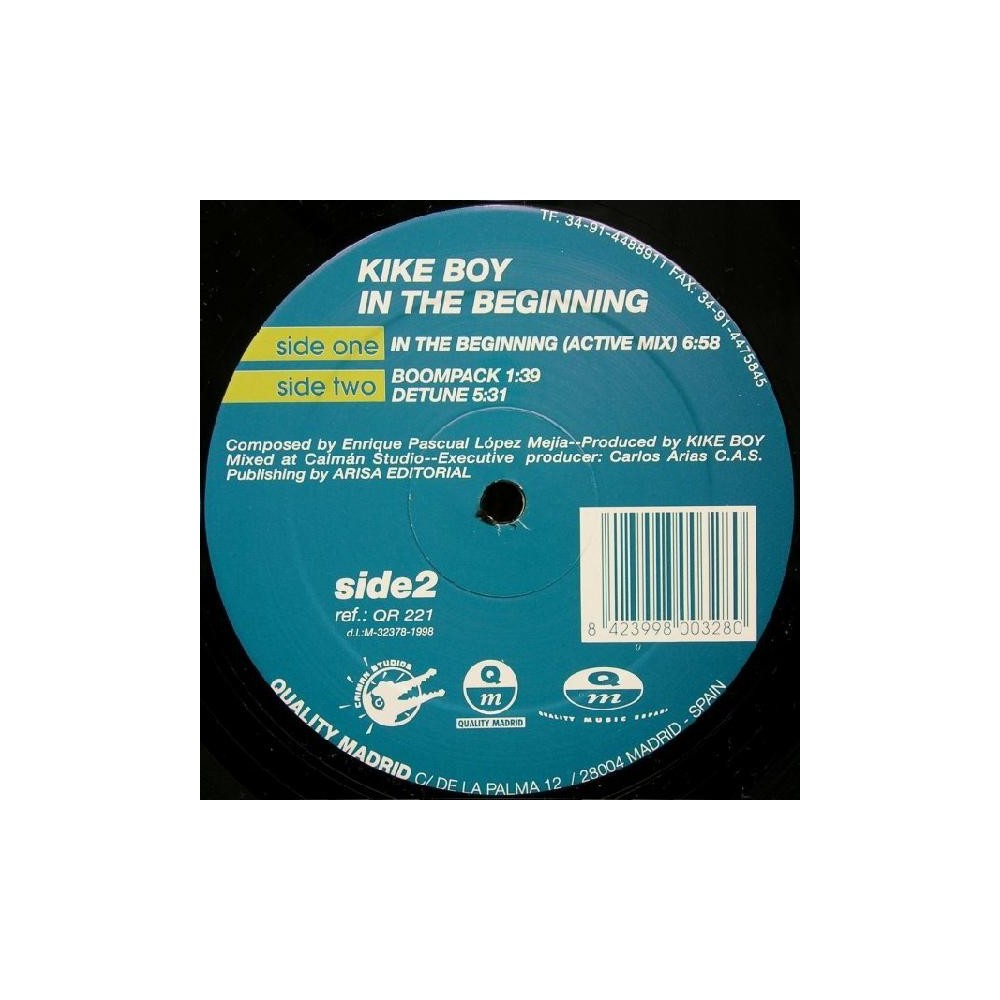 Kike Boy - In The Beginning (2 MANO,PERFECTO ESTADO.TEMAZO¡¡)