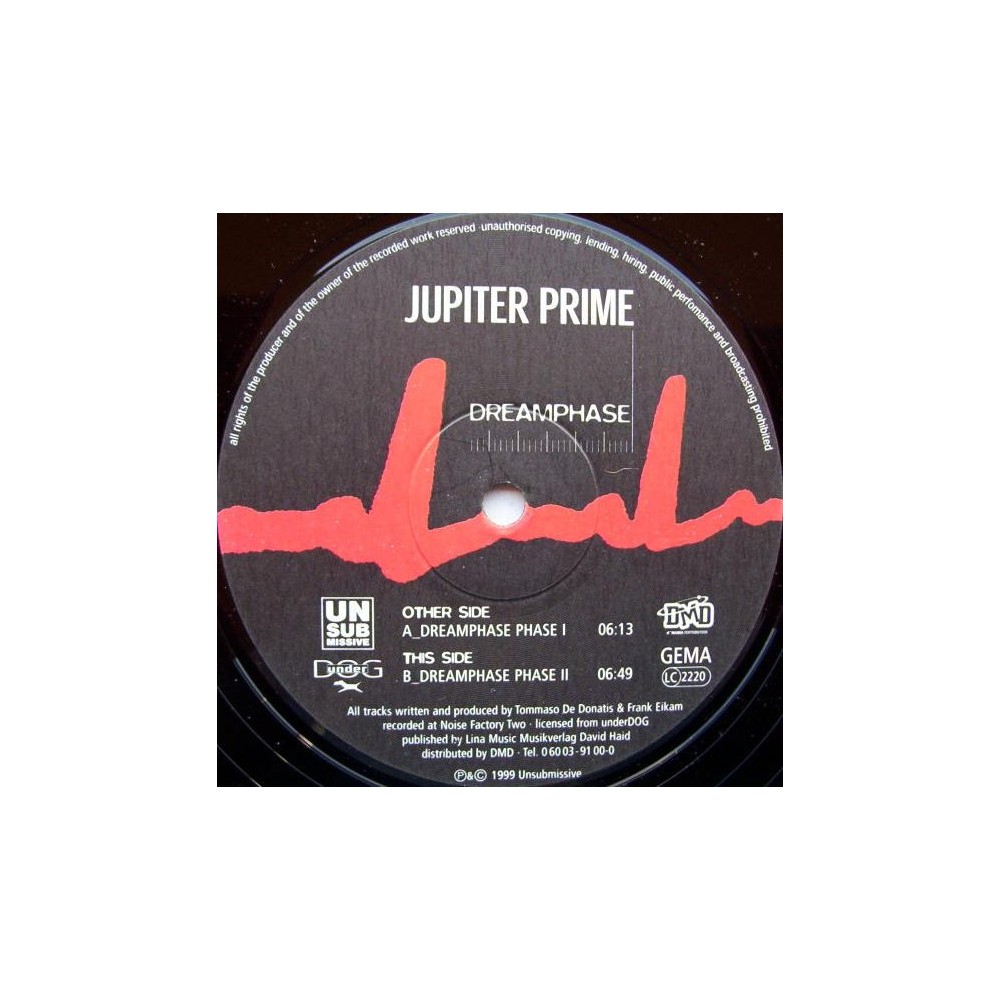 Jupiter Prime – Dreamphase (2 MANO,MELODIÓN DEL 99¡¡)