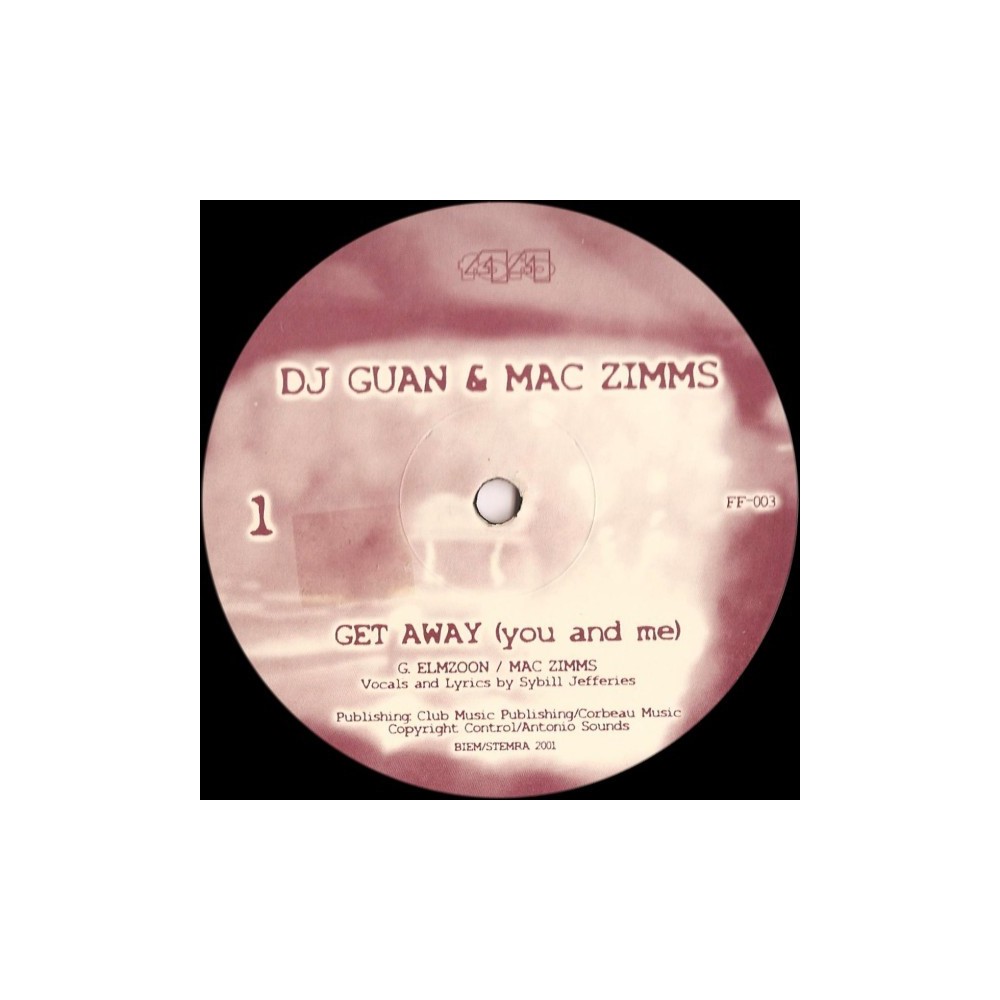 DJ Guan & Mac Zimms – Get Away (You And Me) (2 MANO,TECH-HOUSE¡¡)