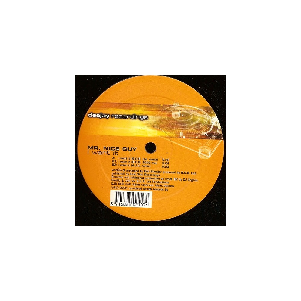 Mr. Nice Guy – I Want It (NUEVO,BASE REMEMBER¡)