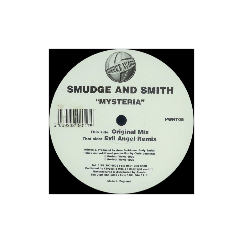 Smudge & Smith – Mysteria (MELODIA DEL99,NUEVECITA¡)