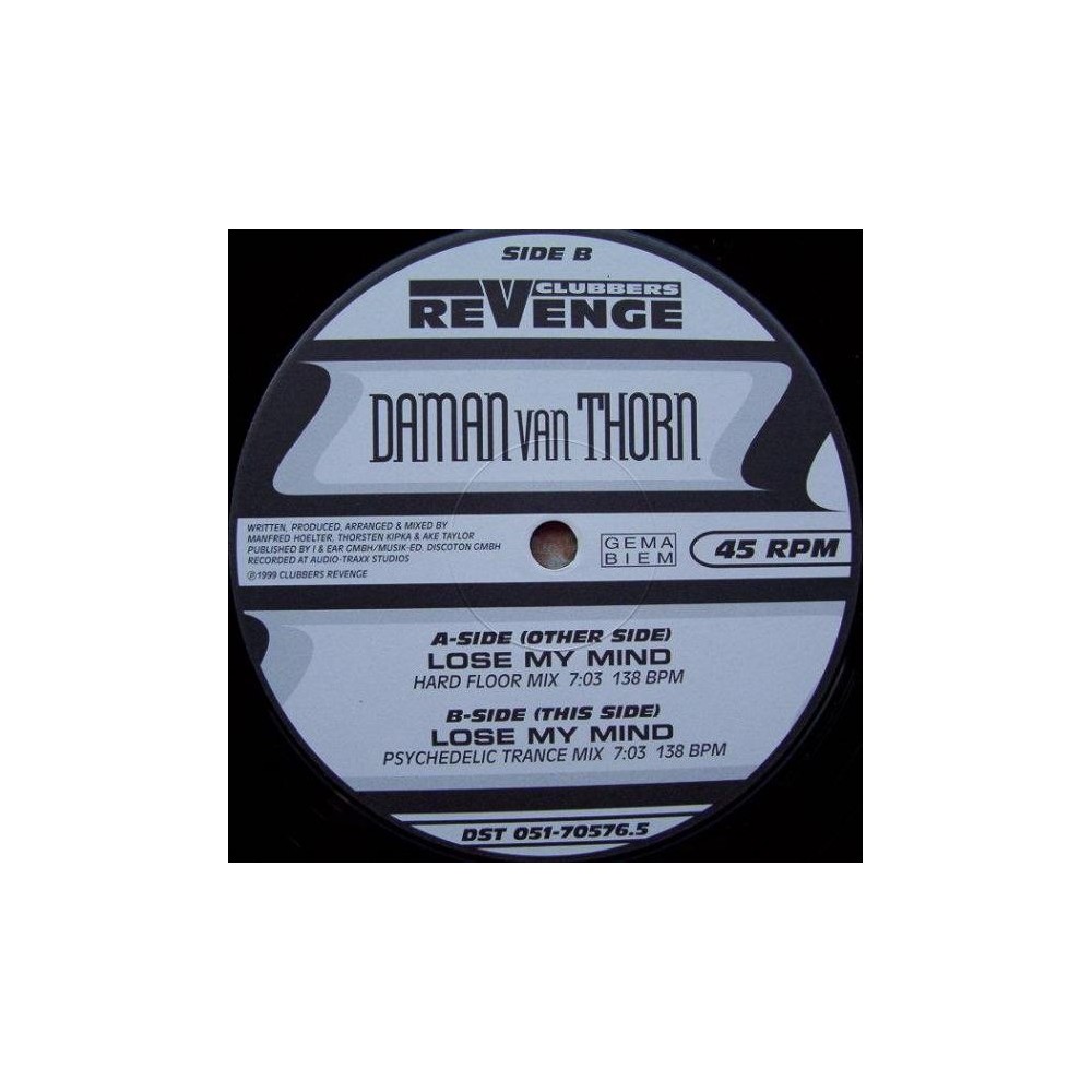 Daman van Thorn – Lose My Mind (NUEVO,MELODIA DEL  99¡)