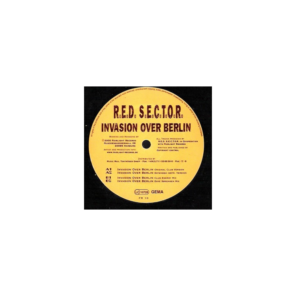 Red  Sector  – Invasion Over Berlin (2 MANO,MELODIA ALEMANA MUY BUENA¡¡)