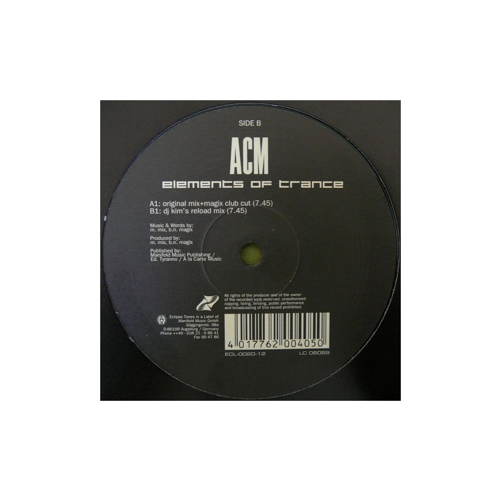 ACM – Elements Of Trance (MELODIA DEL 2002)
