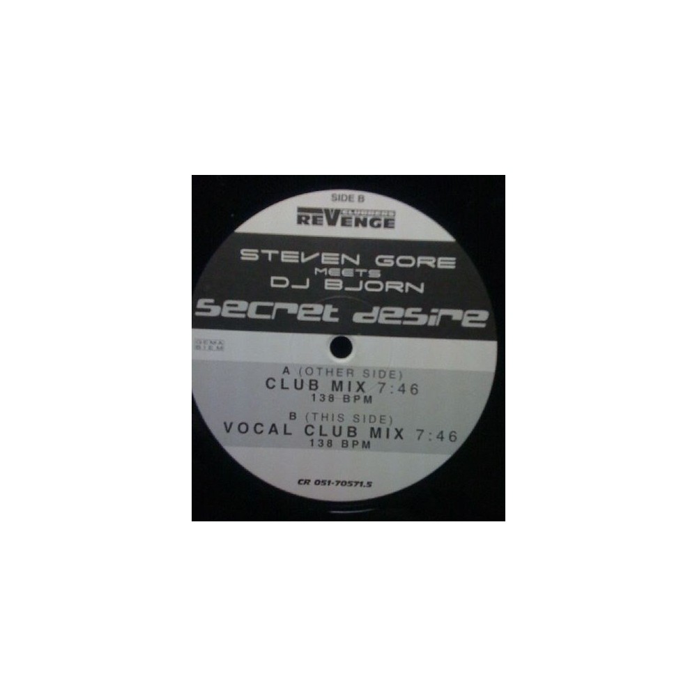 Steven Gore Meets DJ Björn – Secret Desire (NUEVO,MELO DEL 99¡)