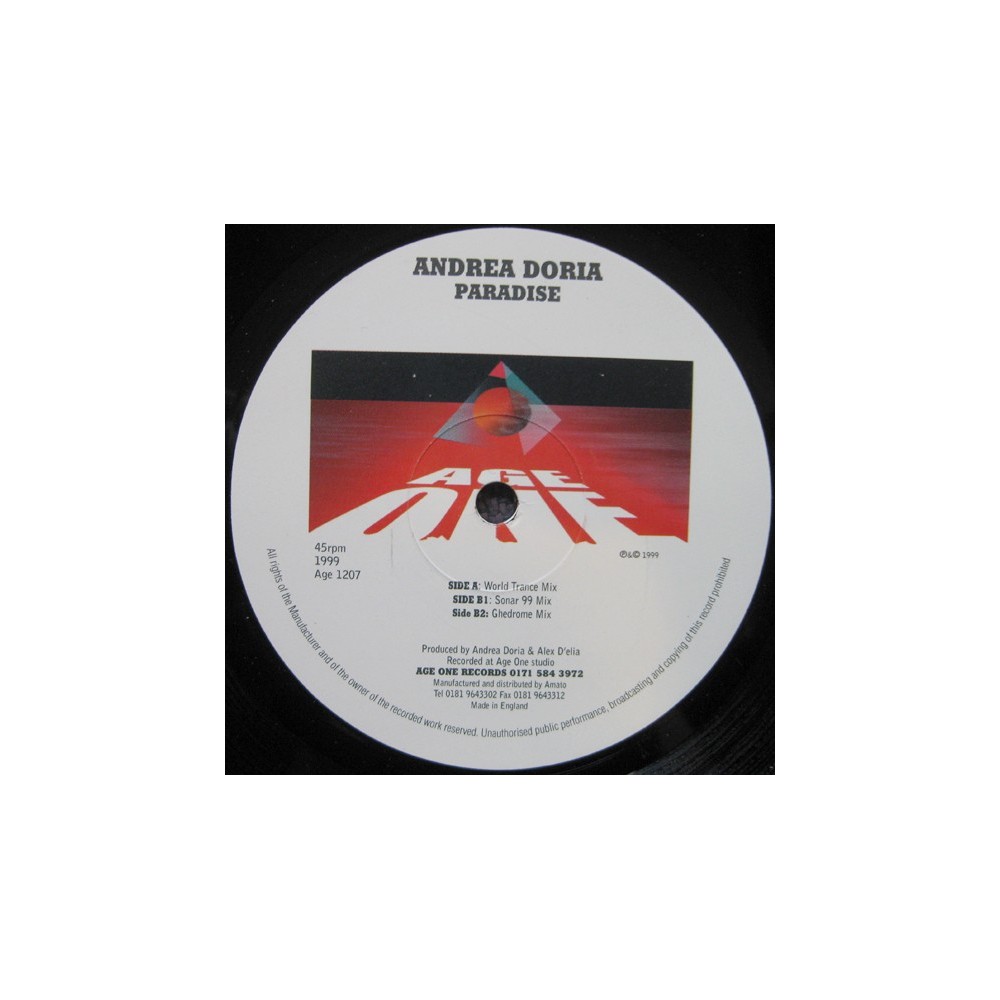 Andrea Doria – Paradise (2 MANO,MELODIA)