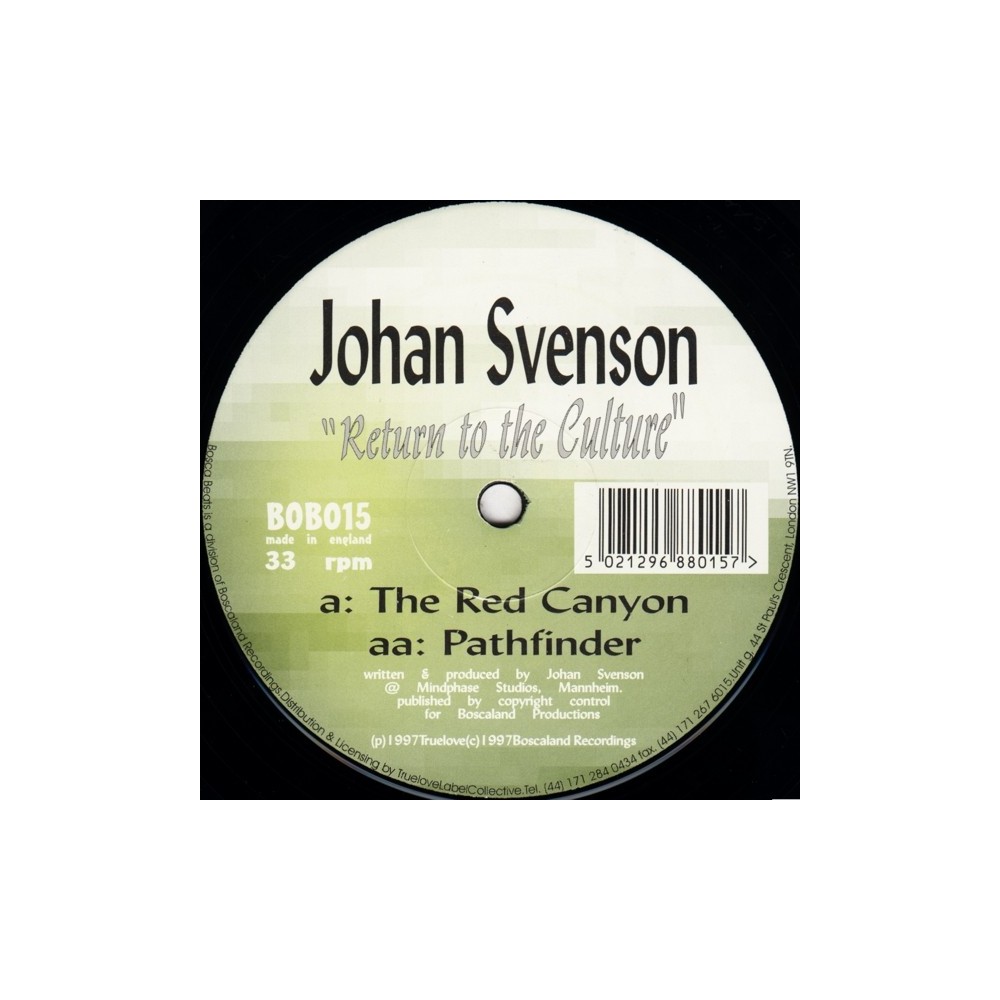 Johan Svenson – Return To The Culture (2 MANO,COMO NUEVO¡ MELO DEL 97)
