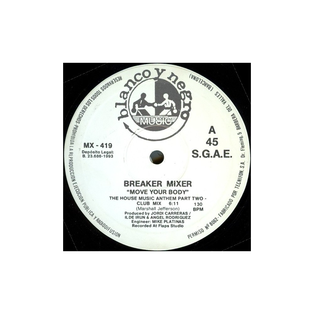 Breaker Mixer – Move Your Body (2 MANO,REMEMBER 90'S¡¡)