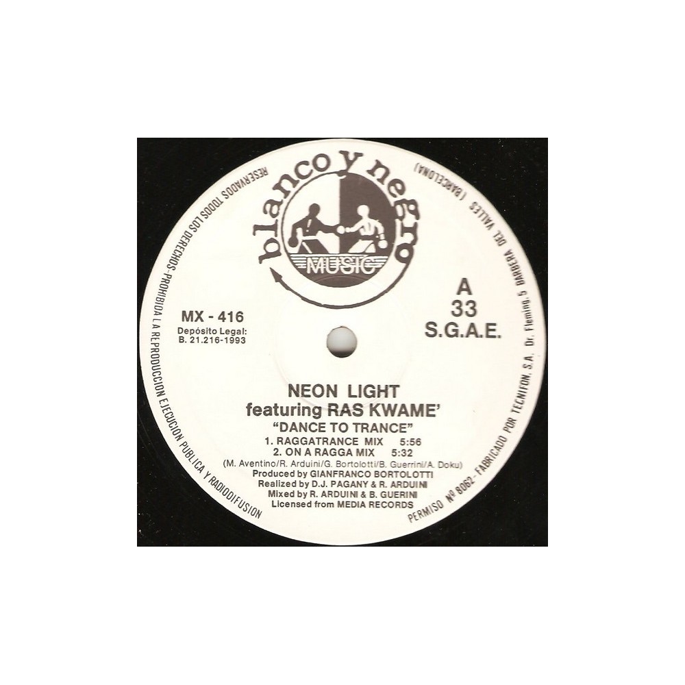 Neon Light Featuring Ras Kwuame – Dance To The Trance (2 MANO,REMEMBER 90'S¡¡)
