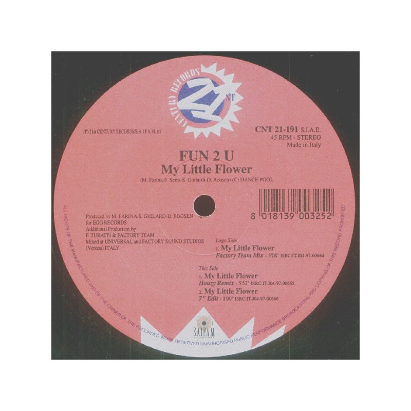 Fun 2 U - My Little Flower (ITALO REMEMBER SAIFAM)