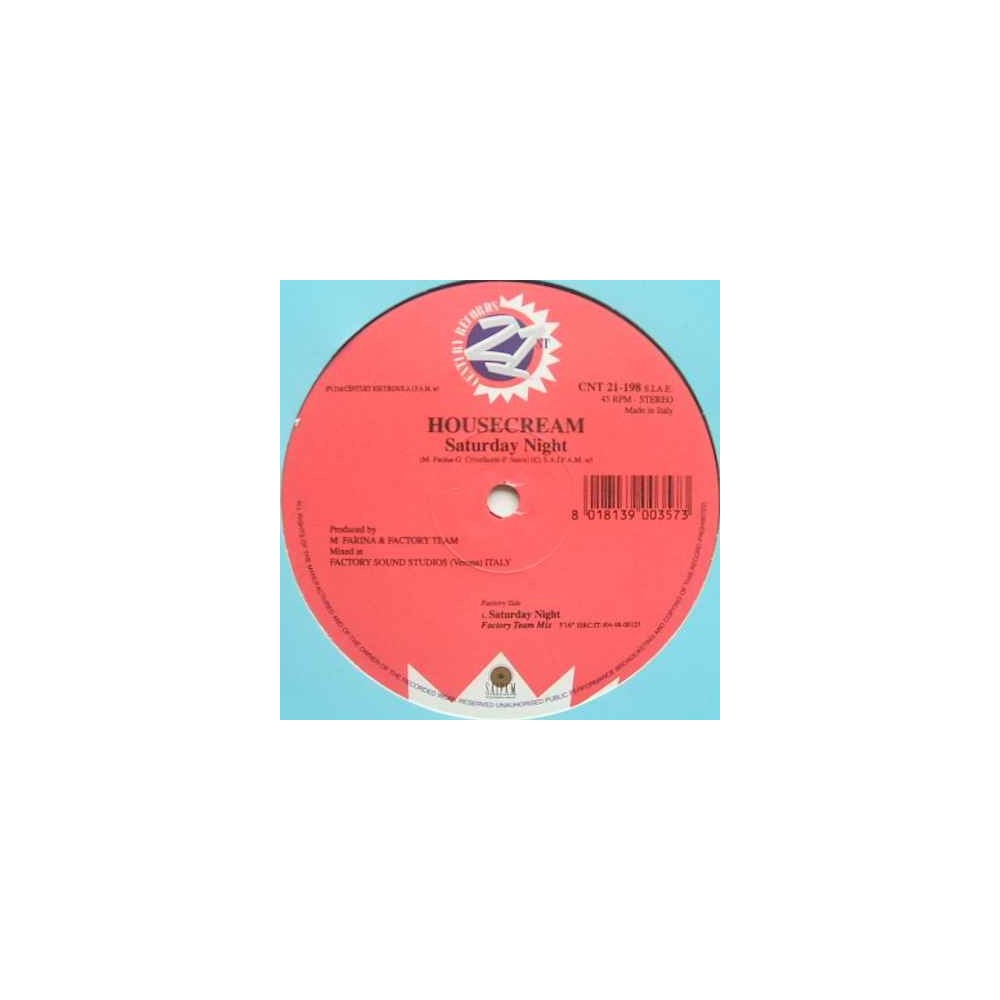 Housecream – Saturday Night 