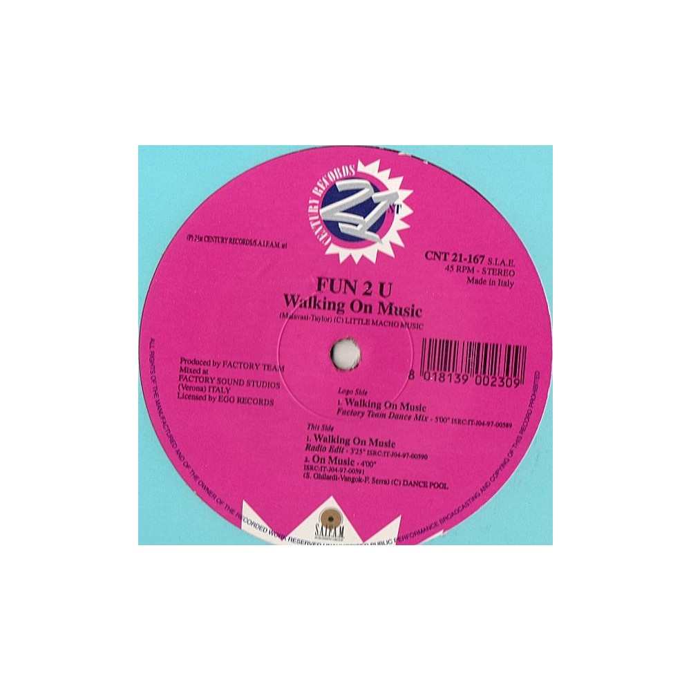 Fun 2 U – Walking On Music 