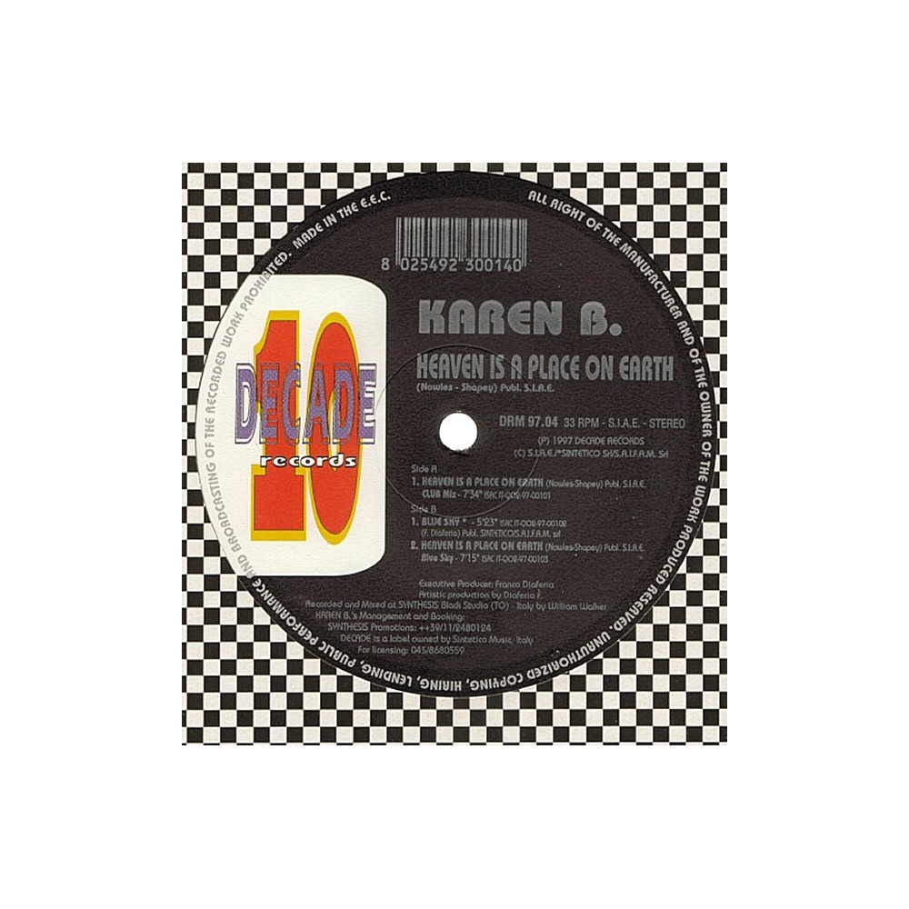 Karen B – Heaven Is A Place On Earth 