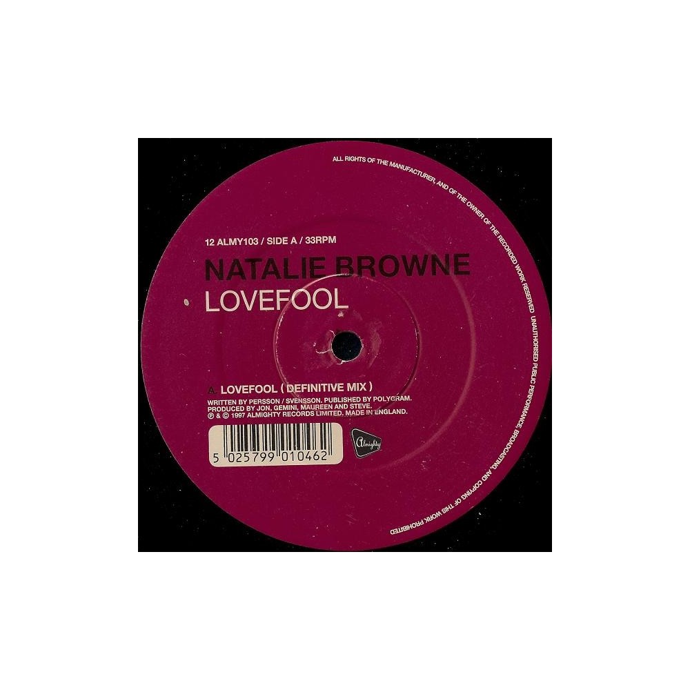 Natalie Browne – Lovefool 