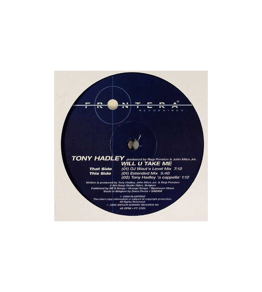 Tony Hadley - Will U Take Me (COPIA IMPORT)