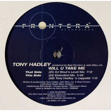 Tony Hadley - Will U Take Me (COPIA IMPORT) Tony Hadley - Will U Take Me (COPIA IMPORT)