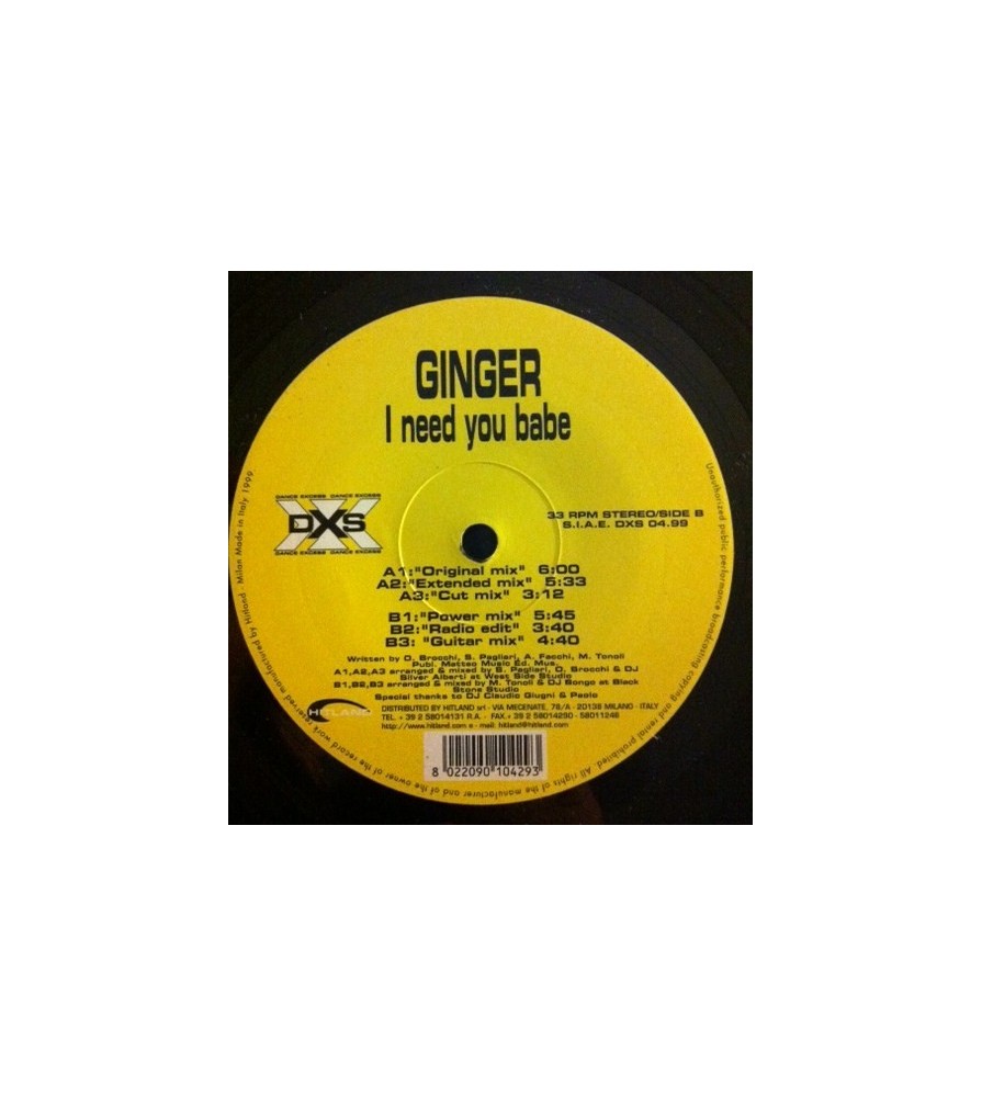 Ginger  – I Need You Babe (BOMBAZO)