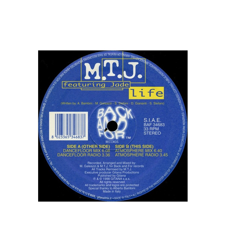 MTJ Featuring Jade  – Life 